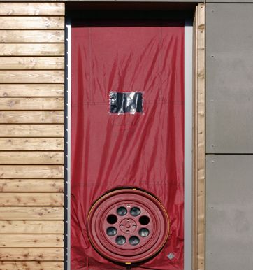 Beispiel Blower Door Test